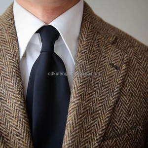 Brown Upper Class Luxurious Sell Well 3 Season Flannel Man Fashion <strong>Herringbone</strong> Suit <strong>Jacket</strong> Design for Men - Product Image 5