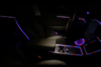 Lumière ambiante gravée au laser pour Tesla Model 3/Model Y 2021-2022 Éclairage ambiant intérieur de voiture amélioré