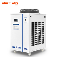 Refroidisseur d'eau industriel TEYU S&A CW6100, prix d'usine, distributeur DETON, refroidisseur d'eau refroidi par air pour machine de découpe laser CO2