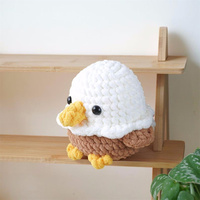 Vente en gros : Petits animaux en peluche amigurumi à ailes, poulets, perroquets, canards, hiboux au crochet, petites poupées, mini-oiseaux au crochet