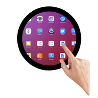 Señalización Digital Interactiva Circular, Pantalla LCD Circular de Alto Brillo con Tecnología G Plus FF Multitáctil para Salas de Exhibición Comerciales