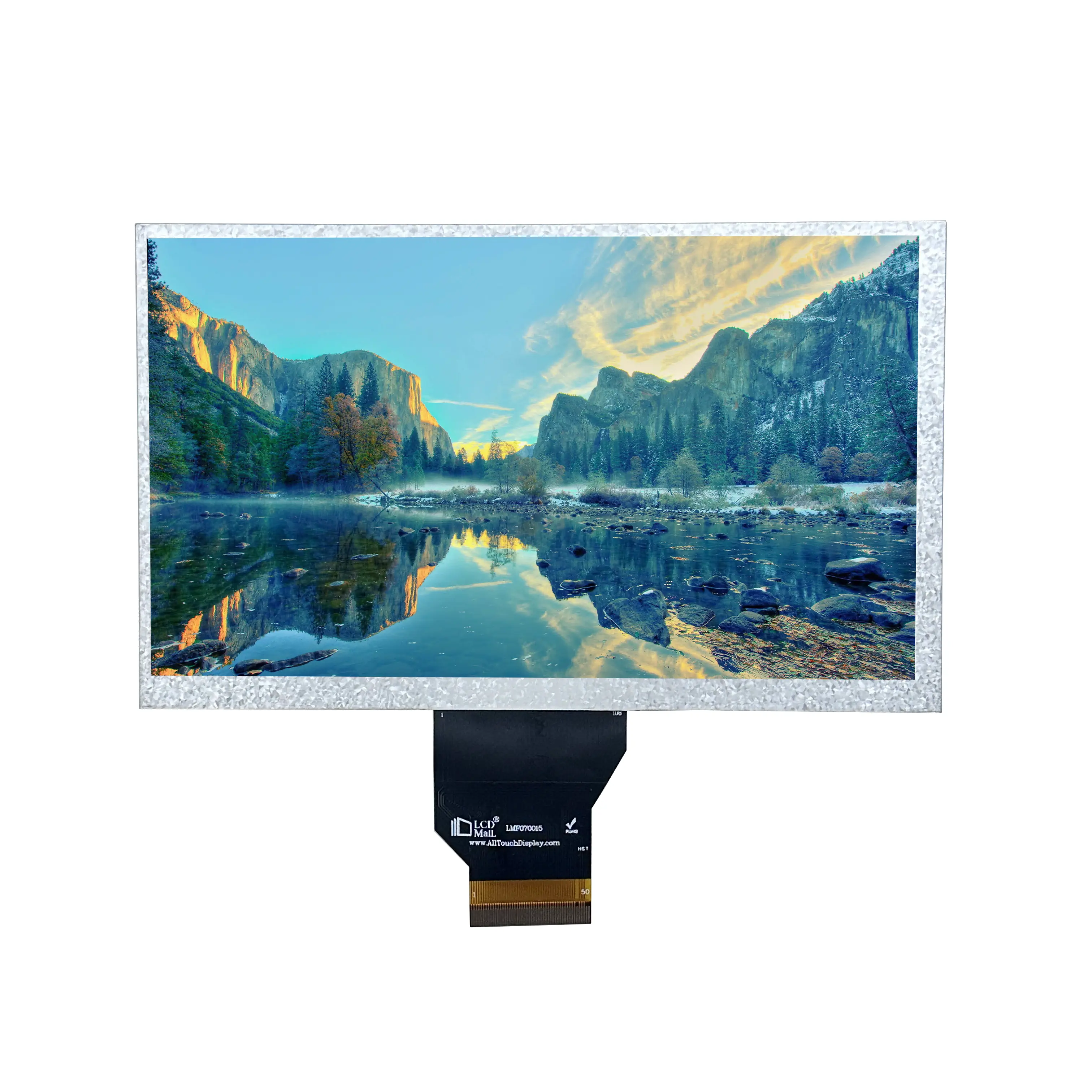 7,0 zoll 800 x 480 tft-bildschirm landschaftsanzeige 350-nits rgb-schnittstelle ctp oder rtp kann angepasst werden lcd-bildschirm panel