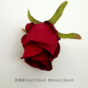 ดอกกุหลาบประดิษฐ์ 7 ซม. ดอกไม้ผ้าไหมจำลองคุณภาพสูง สำหรับตกแต่งงานแต่งงาน อุปกรณ์ประกอบฉากถ่ายภาพ ของตกแต่งบ้าน - Product Image 6