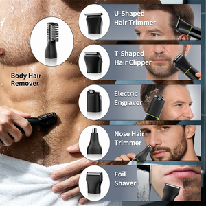 <span class=keywords><strong>Tondeuse</strong></span> à cheveux Lanumi 877 pour <span class=keywords><strong>homme</strong></span>, 7000 tr/min, <span class=keywords><strong>kit</strong></span> 6-en-1, <span class=keywords><strong>tondeuse</strong></span> visage/barbe/corps/oreilles/nez, batterie 1200 mAh, IPX6, usage domestique - Product Image 2