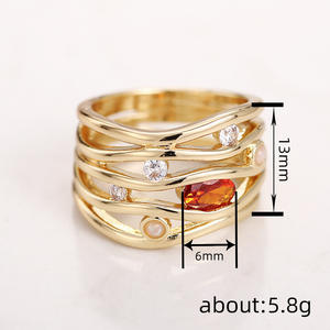 Anillo de Granate para Mujer A121, Anillo de Compromiso con Bisel de Piedra Natural Ovalada, Joyería de Moda - Product Image 4