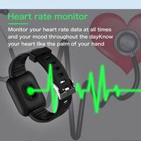 Nouveau 116 Plus Smartwatch Hommes Femmes Sport Fitness Poignet Bracelet Étanche Bracelet De Montre De Mode Sport Écran Tactile Montre K5