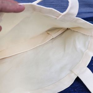 Bolsa de Mano de Lona de Algodón Blanca con Logotipo Personalizado, Mediana, para Mujer, Ecológica y Reciclable, para Uso Diario, Regalo - Product Image 3