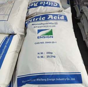 Industrial Grade Anhydrous Citric Acid Powder <b>Food</b> <b>Additive</b> Organic Acid Carboxylic Acid CAS 77-92-9 - Product Image 1