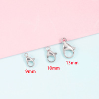 Fermoir en acier inoxydable plaqué PVD or 18 carats Accessoires en acier au titane Pince à mousqueton DIY Montage de bijoux