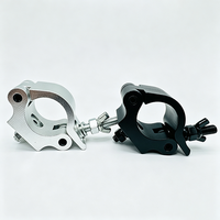 ZN08S50 Pince de fixation rapide en aluminium pour truss, compatible 44-53MM (1.73-2.09in), charge 500kg, pour éclairage de scène DJ, discothèque et événements.