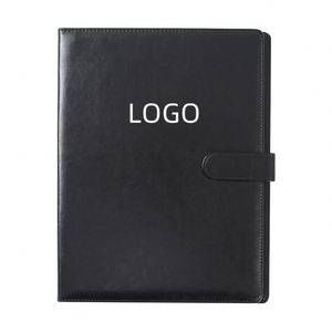 Wholesales High Quality Low Price Conference <b>Folders</b> Custom Embossed Logo File <b>Folder</b> <b>A4</b> Pu Leather Portfolio <b>Folder</b> - Product Image 1