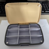 Boîte à médicaments personnalisable en gros Mallette de rangement hebdomadaire magnétique simple pour médicaments Organisateur de pilules portable à 9 compartiments