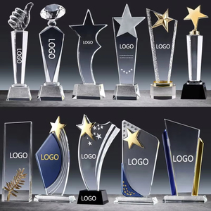 Medallas de Vidrio al por Mayor, Diseño Personalizado con Logotipo, Base de Madera, Trofeo de Cristal y Metal para Regalos Empresariales - Product Image 5