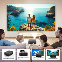 Proyector LED LCD W11 con reproductor de DVD Full HD 1080P Proyector inteligente Android 9 260Ansi Mini proyector