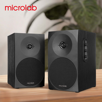 Microlab B70 Gabinete de madera profesional 2,0 Sistema estéreo con 3,5mm/Entrada auxiliar 10-30W Potencia de salida para cine en casa y computadora
