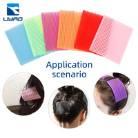 Kit de coiffure DIY qualité salon sans chaleur, ensemble de bigoudis en nylon durable avec bandes auto-agrippantes pour coiffures de filles