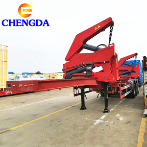 Nuevo y usado 3 ejes Mobil Truck Crane 20Ft 40 Ft Type Container Carrier Side Loader Semi Trailer para la venta - Product Image 2