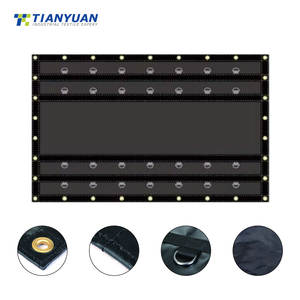 Bâche <span class=keywords><strong>de</strong></span> <span class=keywords><strong>camion</strong></span> en PVC vinyle robuste <span class=keywords><strong>pour</strong></span> extérieur, en acier, imperméable et coupe-vent - Product Image 2