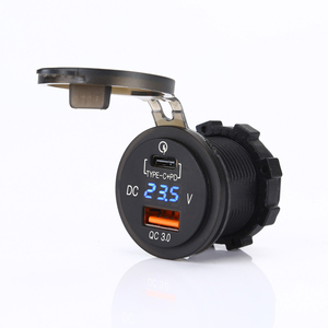 837 ซ็อกเก็ตDual <span class=keywords><strong>USB</strong></span>ได้อย่างรวดเร็วCharger <span class=keywords><strong>3</strong></span>.0 โวลต์มิเตอร์พอร์ตType-Cยาง<span class=keywords><strong>USB</strong></span> Car Charger - Product Image 2