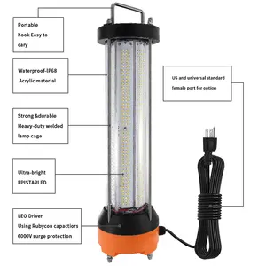 Lampu kerja led sementara 300W, lampu kerja portabel IP65 untuk lokasi konstruksi gudang menggunakan truk