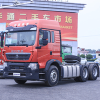 Camión Tractor Usado de Alta Calidad Euro2 Diésel 6x4 Sinotruk con Suspensión Neumática, Volante a la Izquierda, Carga Útil de 50T