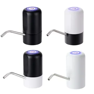 Bomba de água elétrica recarregável, dispensador automático para beber garrafa elétrica, mini elétrica, usb, carregador de carro, branco, bateria de energia, suporte emc