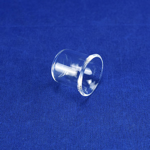 Crucible en quartz fondu naturel haute pureté HaiChuan avec rebord évasé, résistant à la chaleur, transparent, pour analyse chimique en laboratoire - Product Image 1