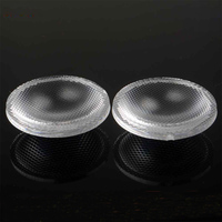 Lentille LED PMMA transparente à surface demi-sphérique de 38 mm de diamètre, 60 degrés, sans revêtement, modèle TD-38MM, Chine continentale