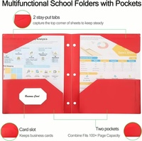 Vente directe d'usine, fournitures de bureau et scolaires, dossiers à 3 trous en PP avec couverture rigide, pour diviseurs de classeurs, logo personnalisé