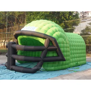 Túnel de casco de fútbol inflable de entrada deportiva de 23 'de largo para equipos de fútbol de fábrica de inflables de China