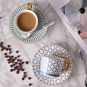 Juegos de Café y Té de Lujo <span class=keywords><strong>Kape</strong></span> Personalizados con Platillo, Taza de Café de Viaje Reutilizable de Cerámica con Calentador, Logotipo - Product Image 3