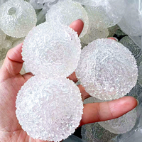 Coque de boule vide en laine irrégulière pour la fabrication de jouets de décompression souples, jouet à presser en TPR fait main DIY