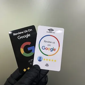 Tarjeta DE REVISIÓN DE Google sin contacto NFC Tarjeta DE REVISIÓN DE Google con toque Traer la revisión de los clientes Tarjeta de Google