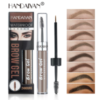 Crayon à sourcils liquide transfrontalier Handaiyan, waterproof, anti-bavures, double embout avec brosse à sourcils