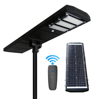 Éclairage solaire intelligent pour l'extérieur 18000LM, LED tout-en-un, détecteur de mouvement et télécommande, adapté aux zones urbaines