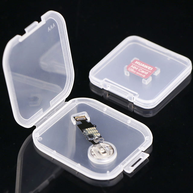 Transparent TF/SD CF Memory Cards Protective Case Holder Storage Boxes Portable Mini Clear SIM Card Dustproof Box