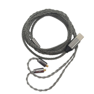 สายสัญญาณเสียงแบบมีสายถักชุบเงินชนิด Type C MMCX สำหรับหูฟัง โทรศัพท์มือถือ MP3 พร้อมบรรจุภัณฑ์แบบม้วน - Product Image 5