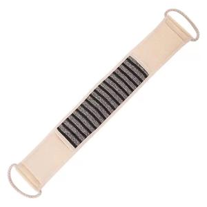 Éponge de bain et de <span class=keywords><strong>douche</strong></span> en ramie de chanvre naturel unisexe Conception simple de ceinture longue pour le massage de la sangle arrière Spa Nettoyage de la santé de la peau - Product Image 6