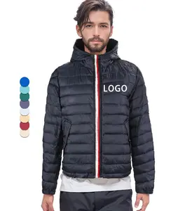 HIGH quality OEM custom logo outer sports working winter warm coat windbreaker waterproof puffer jacket for men