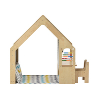 Top produits tente en bois pour bébé, petites maisons de jeux à tableau noir avec table et chaise