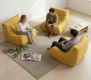 High Quality Compressed Modular <b>Bean</b> <b>Bag</b> Soft Fabric Upholstery Ergonomic Lazy Lounge <b>Chair</b> - Product Image 3