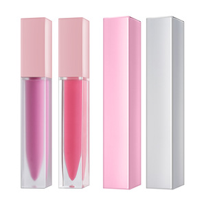 OEM Transparent Frosted Square Tube <b>Lip</b> Gloss Matte Glossy Moisturizing High Pigment Customizable Private Label - Product Image 5