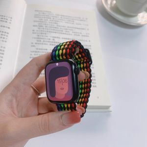 <span class=keywords><strong>Bracelet</strong></span> de montre connectée XKS Ultra2 de luxe en nylon tressé, largeur de <span class=keywords><strong>bracelet</strong></span> 41 mm, compatible S9, iWatch 9, 8, 7, 6, 5, 4, boucle à fermoir moulée sur mesure - Product Image 6