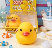 Jouet Squishy Canard Bulle Jaune Doux à Rebond Lent, Anti-Stress Sensoriel à Pincer pour Enfants
