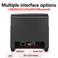 Impresora de recibos Bluetooth de alta velocidad de 80mm Impresora térmica inalámbrica Pos para pequeñas empresas para Android y Windows