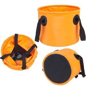 Seau pliable en PVC portable pour l'extérieur, 9L, 11L, 13L, 15L, 20L, 25L, 28L, pour la pêche, le camping, les pique-niques, l'escalade - Product Image 3