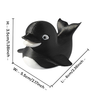 Pato Orca Impreso en 3D <span class=keywords><strong>de</strong></span> Vashine, Juguetes Creativos, Material PLA Ecológico, Pato Creativo Impreso en 3D <span class=keywords><strong>de</strong></span> Dibujos Animados para Niños - Product Image 2