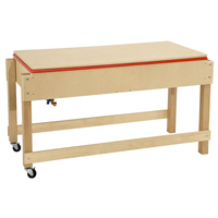 Table sensorielle Montessori pour tout-petits avec bacs Activité éducative Table de jeu en bois pour enfants Artisanat pour jeu sensoriel et artisanat