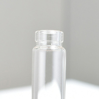 Flacon vaporisateur de parfum miniature en verre transparent avec pompe noire, personnalisable avec logo, vide et rechargeable, échantillon de parfum