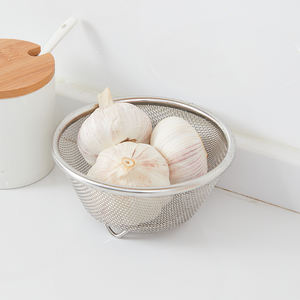 Roestvrijstalen Vergiet Voedsel Zeef Kom Rijstwas Mengbak Vaatwasser Veilige Oven Veilige Bessenmanden Thuisgebruik - Product Image 5